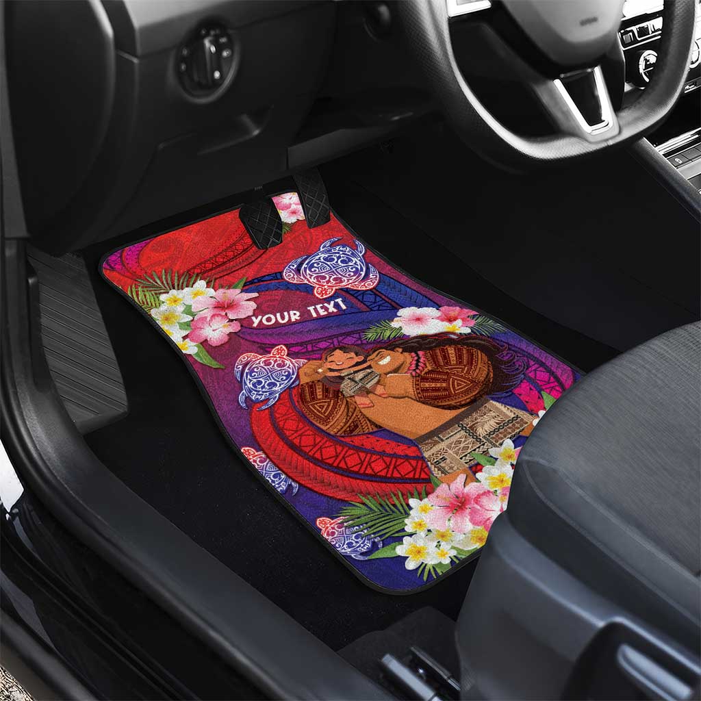 Samoa Father's Day Car Mats Happy Father And Child