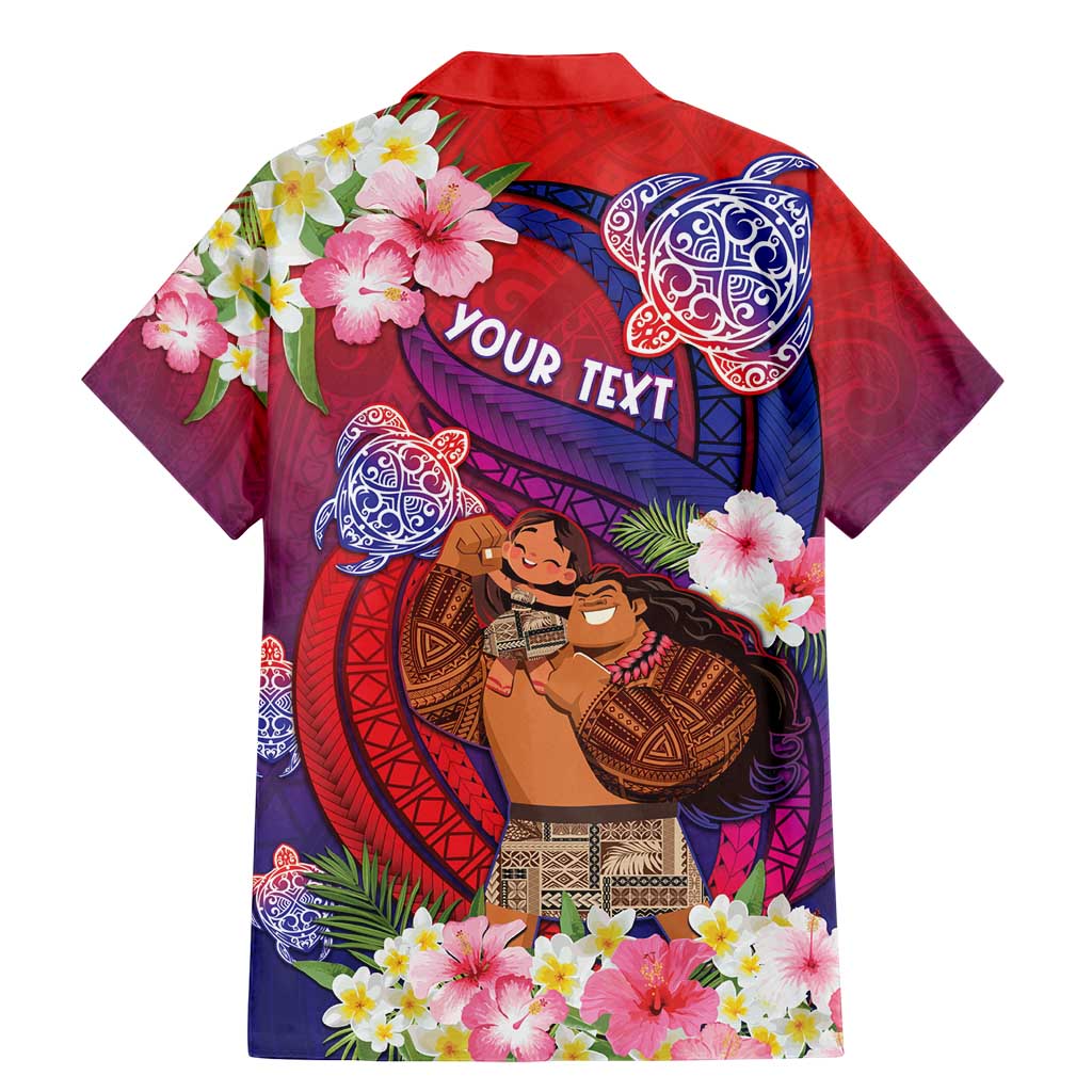 Personalised Samoa Father's Day Family Matching Mermaid Dress and Hawaiian Shirt Happy Father And Child DT04 - Polynesian Pride