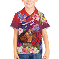 Personalised Samoa Father's Day Family Matching Off Shoulder Maxi Dress and Hawaiian Shirt Happy Father And Child