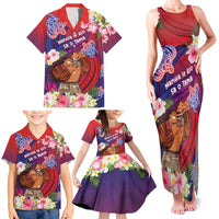 Personalised Samoa Father's Day Family Matching Tank Maxi Dress and Hawaiian Shirt Happy Father And Child DT04 - Polynesian Pride