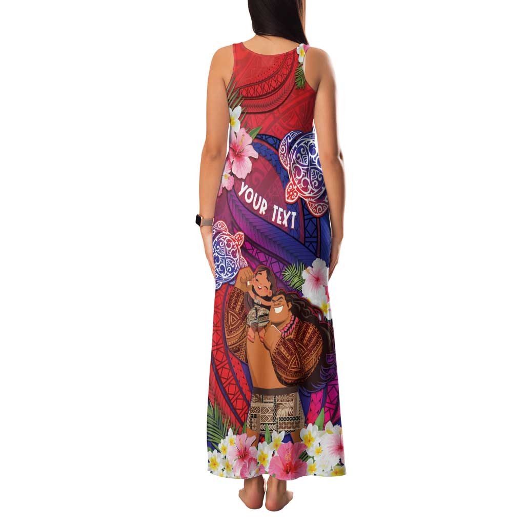 Personalised Samoa Father's Day Family Matching Tank Maxi Dress and Hawaiian Shirt Happy Father And Child DT04 - Polynesian Pride
