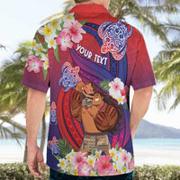 Personalised Samoa Father's Day Hawaiian Shirt Happy Father And Child