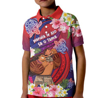 Personalised Samoa Father's Day Kid Polo Shirt Happy Father And Child