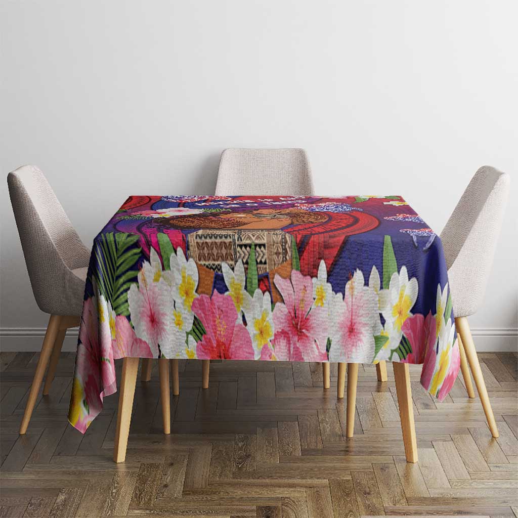 Samoa Father's Day Tablecloth Happy Father And Child