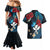 Hawaii Butterfly Couples Matching Mermaid Dress and Hawaiian Shirt Kanaka Maoli Mix Hibiscus