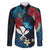 Hawaii Butterfly Family Matching Off The Shoulder Long Sleeve Dress and Hawaiian Shirt Kanaka Maoli Mix Hibiscus