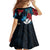 Hawaii Butterfly Family Matching Off Shoulder Maxi Dress and Hawaiian Shirt Kanaka Maoli Mix Hibiscus
