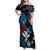 Hawaii Butterfly Family Matching Off Shoulder Maxi Dress and Hawaiian Shirt Kanaka Maoli Mix Hibiscus