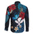 Hawaii Butterfly Family Matching Off Shoulder Short Dress and Hawaiian Shirt Kanaka Maoli Mix Hibiscus