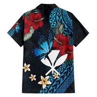 Hawaii Butterfly Family Matching Short Sleeve Bodycon Dress and Hawaiian Shirt Kanaka Maoli Mix Hibiscus DT04 - Polynesian Pride