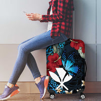 Hawaii Butterfly Luggage Cover Kanaka Maoli Mix Hibiscus DT04 - Polynesian Pride
