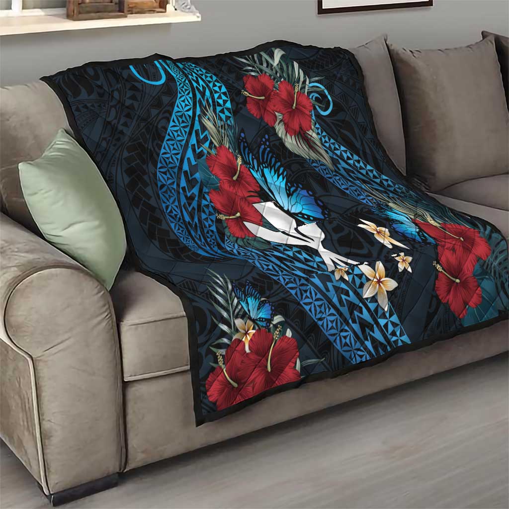 Hawaii Butterfly Quilt Kanaka Maoli Mix Hibiscus