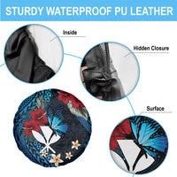 Hawaii Butterfly Spare Tire Cover Kanaka Maoli Mix Hibiscus DT04 - Polynesian Pride