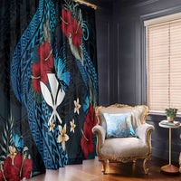 Hawaii Butterfly Window Curtain Kanaka Maoli Mix Hibiscus DT04 - Polynesian Pride