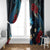 Hawaii Butterfly Window Curtain Kanaka Maoli Mix Hibiscus