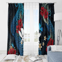 Hawaii Butterfly Window Curtain Kanaka Maoli Mix Hibiscus DT04 - Polynesian Pride
