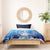 Hawaii Bedding Set Turtle With Hammerhead Shark Oceanic