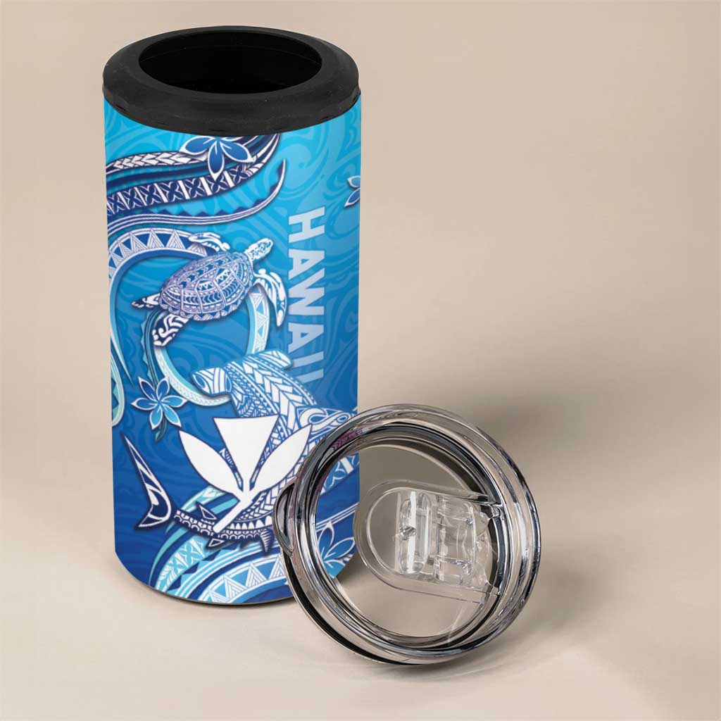 Hawaii 4 in 1 Can Cooler Tumbler Turtle With Hammerhead Shark Oceanic DT04 - Polynesian Pride