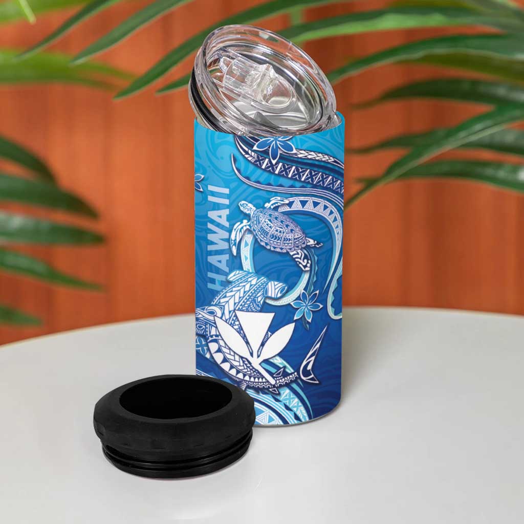 Hawaii 4 in 1 Can Cooler Tumbler Turtle With Hammerhead Shark Oceanic DT04 - Polynesian Pride