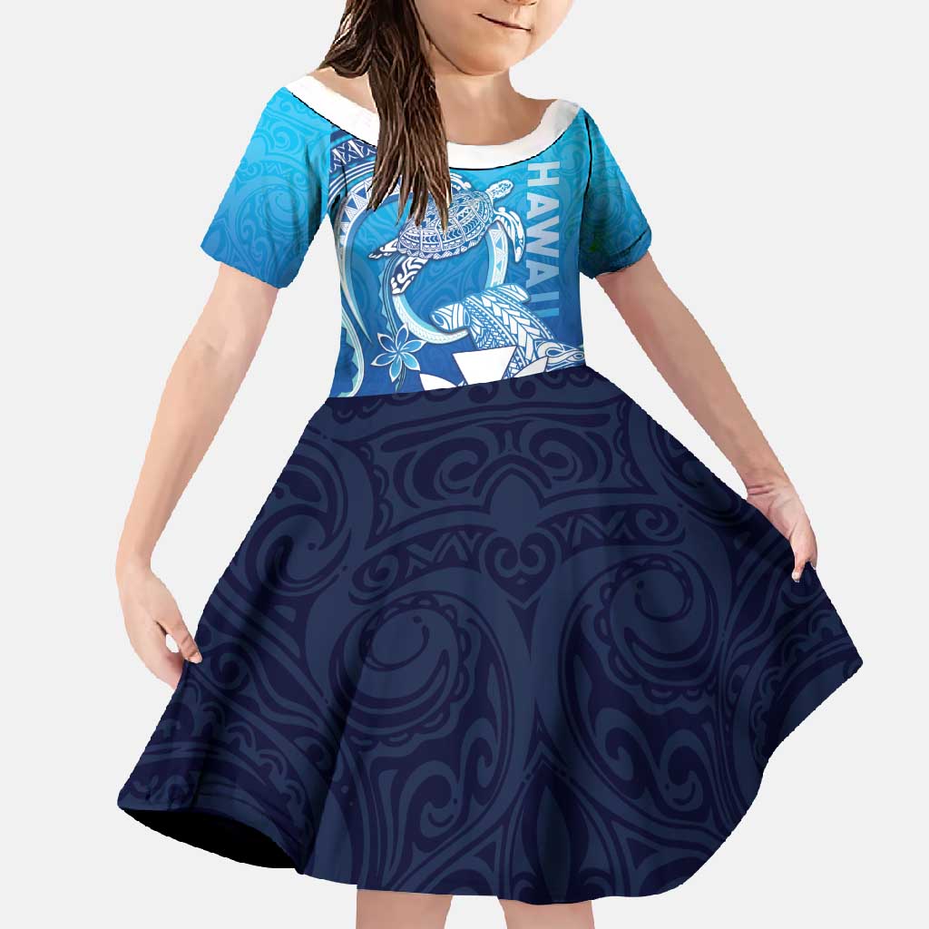 Hawaii Family Matching Off Shoulder Maxi Dress and Hawaiian Shirt Turtle With Hammerhead Shark Oceanic