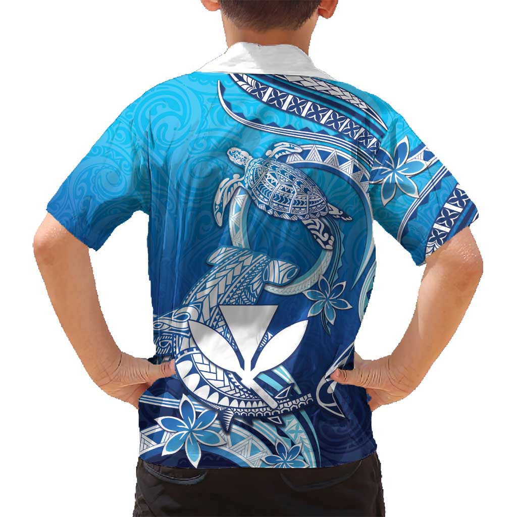 Hawaii Family Matching Summer Maxi Dress and Hawaiian Shirt Turtle With Hammerhead Shark Oceanic