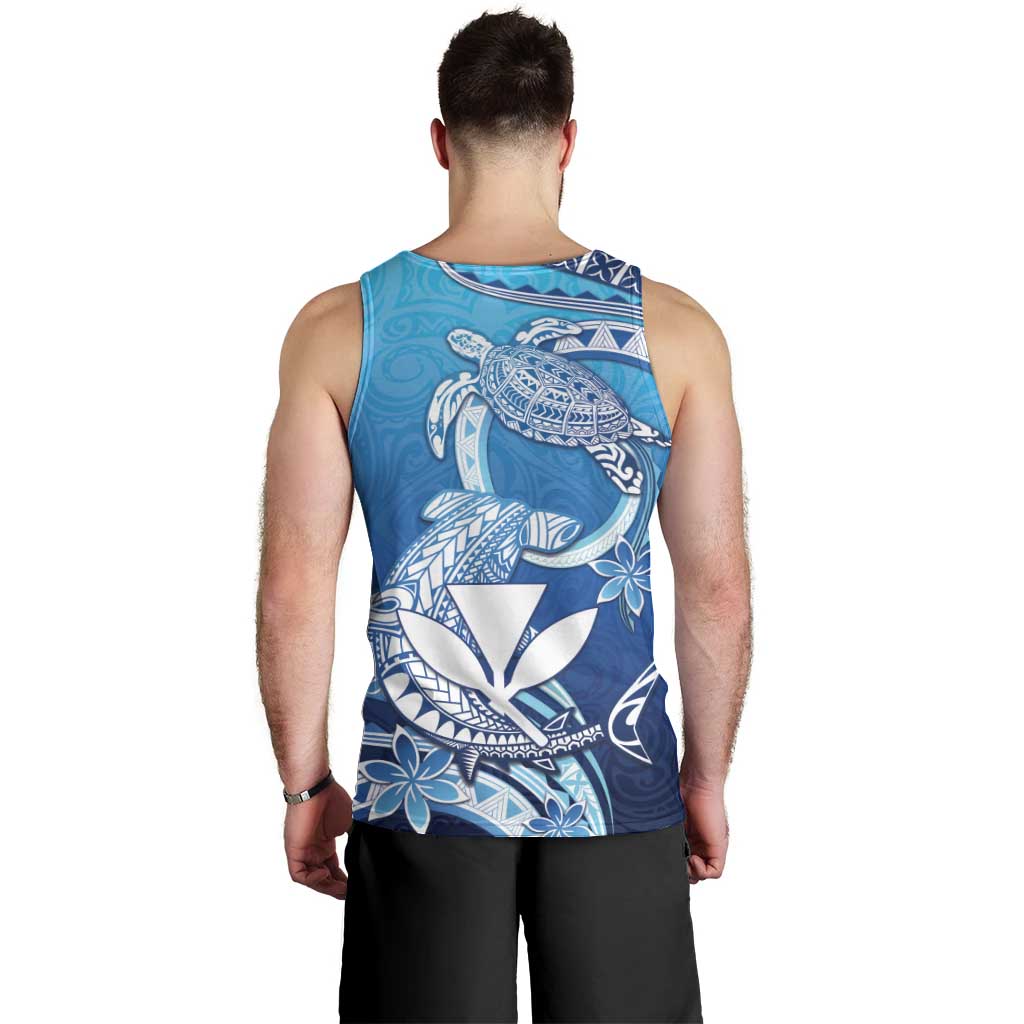 Hawaii Men Tank Top Turtle With Hammerhead Shark Oceanic