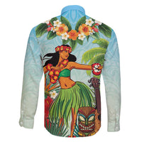Hawaii Lei Day Family Matching Mermaid Dress and Hawaiian Shirt Hula Girl With Tropical Forest DT04 - Polynesian Pride
