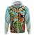 Hawaii Lei Day Hoodie Hula Girl With Tropical Forest