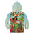 Hawaii Lei Day Kid Hoodie Hula Girl With Tropical Forest