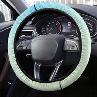 Hawaii Lei Day Steering Wheel Cover Hula Girl With Tropical Forest