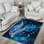 New Zealand Matariki Area Rug Maori Koru Mix Silver Fern