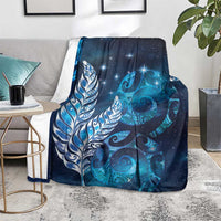 New Zealand Matariki Blanket Maori Koru Mix Silver Fern
