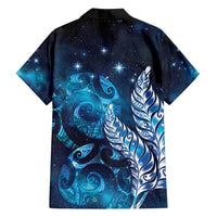 New Zealand Matariki Family Matching Summer Maxi Dress and Hawaiian Shirt Maori Koru Mix Silver Fern DT04 - Polynesian Pride