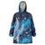 New Zealand Matariki Wearable Blanket Hoodie Maori Koru Mix Silver Fern