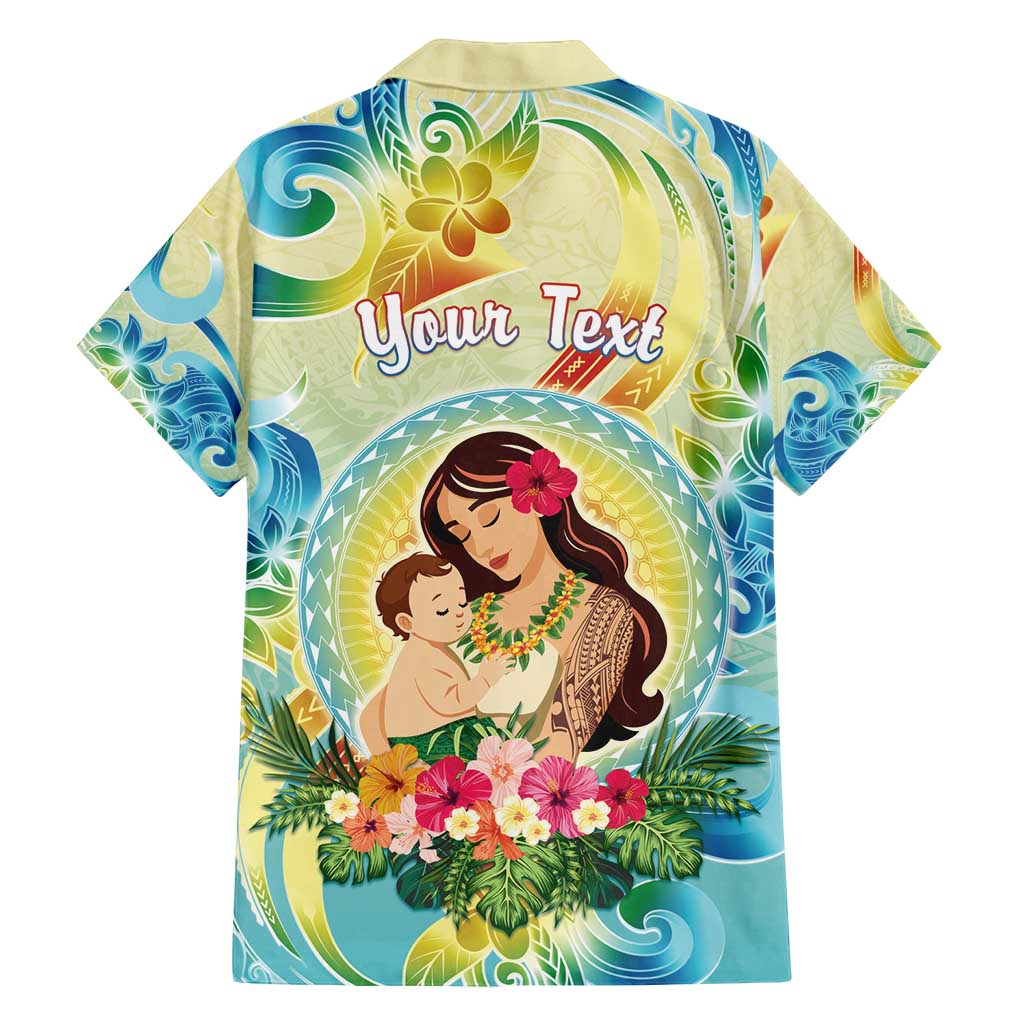 Personalised Hawaii Mother's Day Family Matching Off Shoulder Maxi Dress and Hawaiian Shirt I Love You Mom DT04 - Polynesian Pride