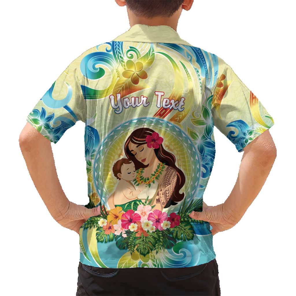 Personalised Hawaii Mother's Day Family Matching Summer Maxi Dress and Hawaiian Shirt I Love You Mom DT04 - Polynesian Pride