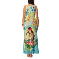 Personalised Hawaii Mother's Day Family Matching Tank Maxi Dress and Hawaiian Shirt I Love You Mom DT04 - Polynesian Pride