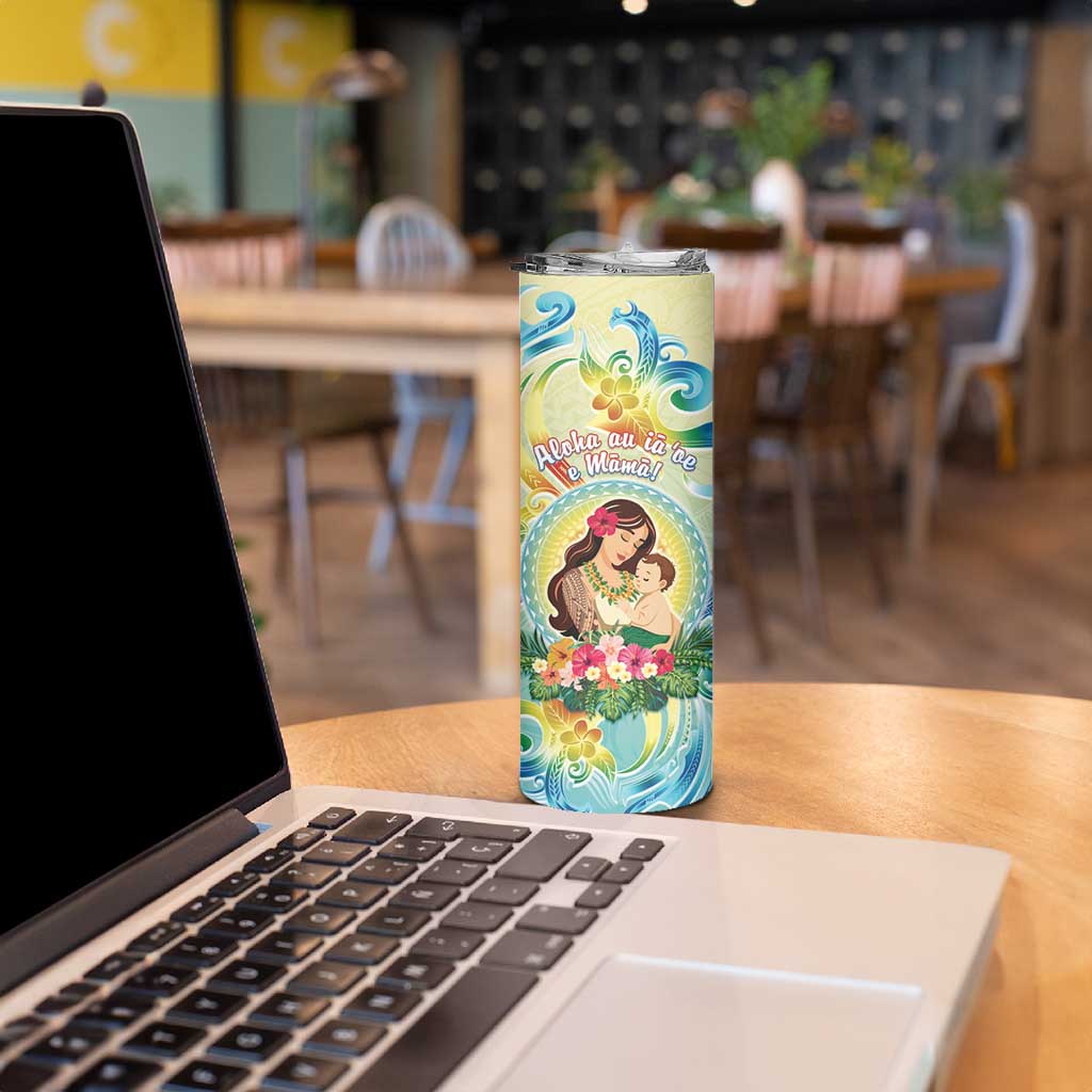 Personalised Hawaii Mother's Day Skinny Tumbler I Love You Mom