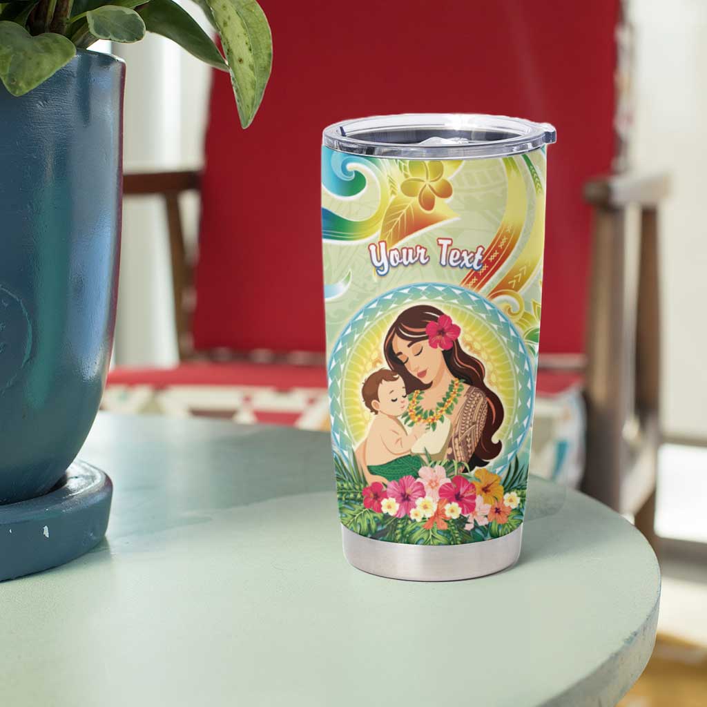 Personalised Hawaii Mother's Day Tumbler Cup I Love You Mom