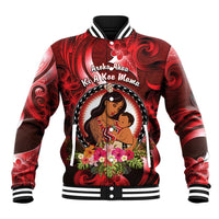 Personalised New Zealand Mother's Day Baseball Jacket I Love You Mom