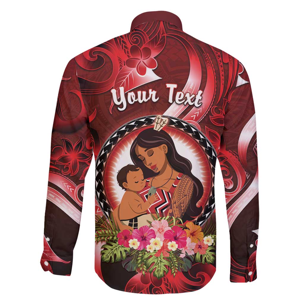 Personalised New Zealand Mother's Day Family Matching Off Shoulder Short Dress and Hawaiian Shirt I Love You Mom DT04 - Polynesian Pride