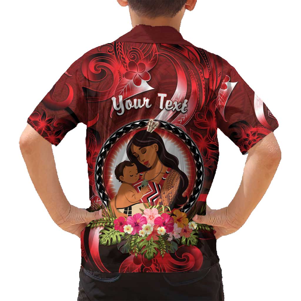 Personalised New Zealand Mother's Day Family Matching Tank Maxi Dress and Hawaiian Shirt I Love You Mom DT04 - Polynesian Pride