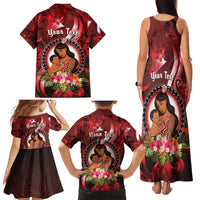 Personalised New Zealand Mother's Day Family Matching Tank Maxi Dress and Hawaiian Shirt I Love You Mom DT04 - Polynesian Pride