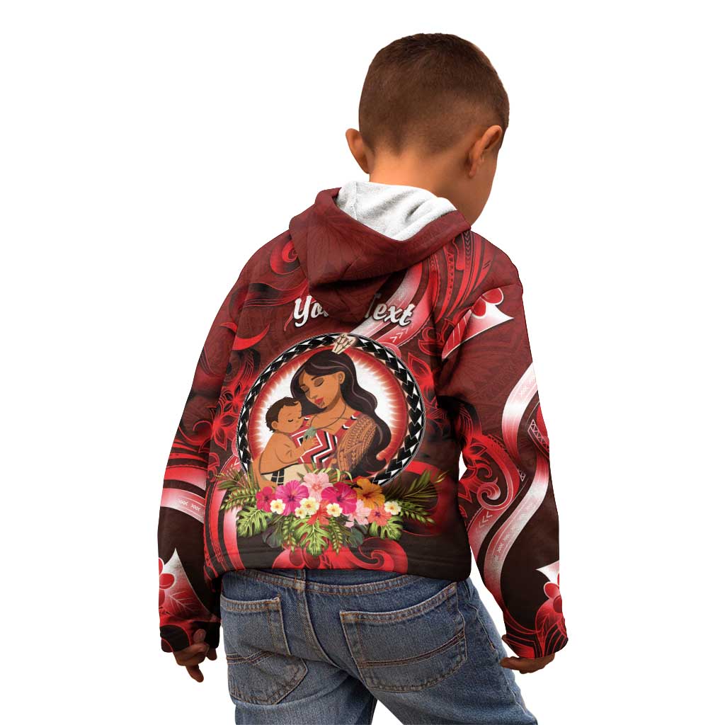 Personalised New Zealand Mother's Day Kid Hoodie I Love You Mom