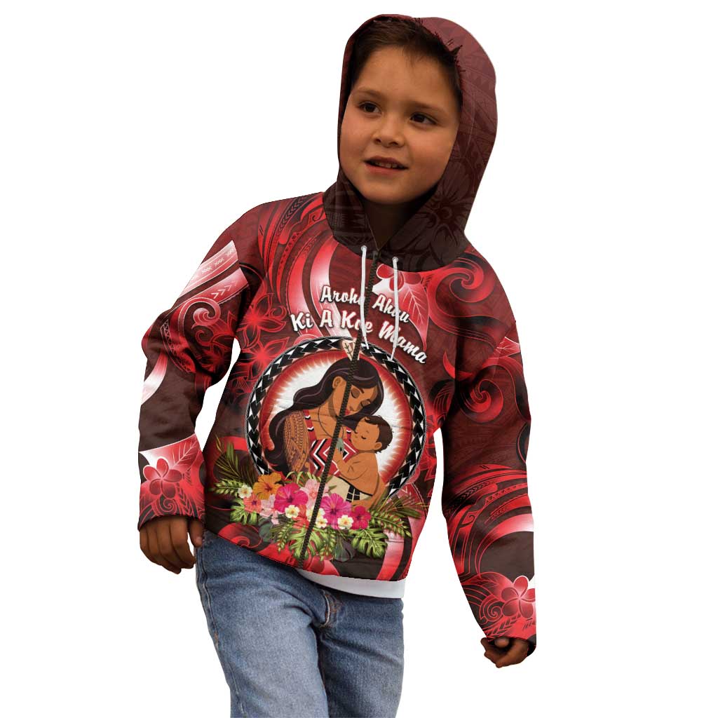Personalised New Zealand Mother's Day Kid Hoodie I Love You Mom