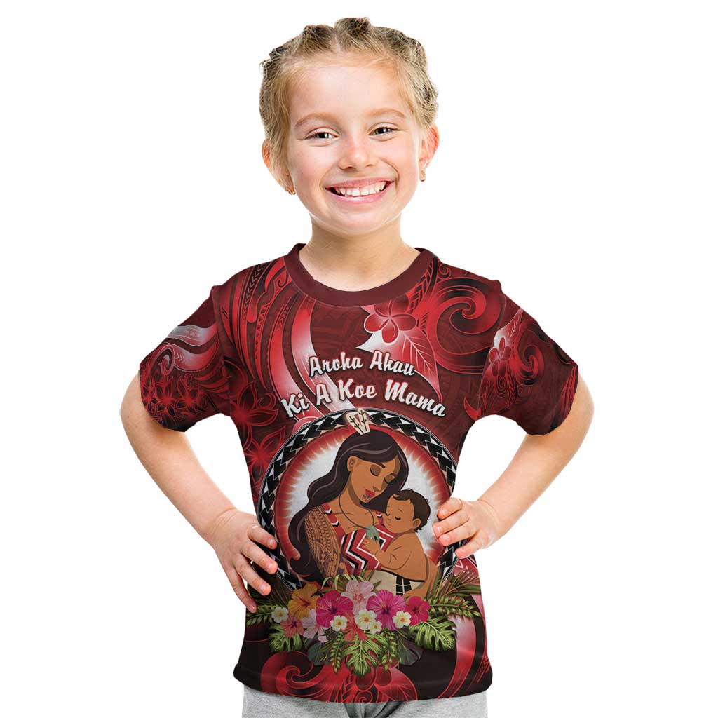 Personalised New Zealand Mother's Day Kid T Shirt I Love You Mom