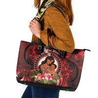 New Zealand Mother's Day Leather Tote Bag I Love You Mom