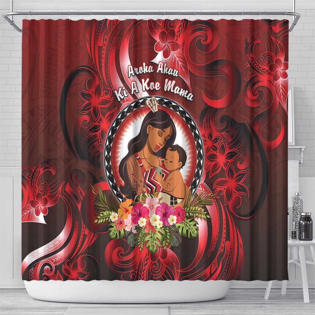 New Zealand Mother's Day Shower Curtain I Love You Mom