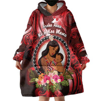 Personalised New Zealand Mother's Day Wearable Blanket Hoodie I Love You Mom DT04 - Polynesian Pride