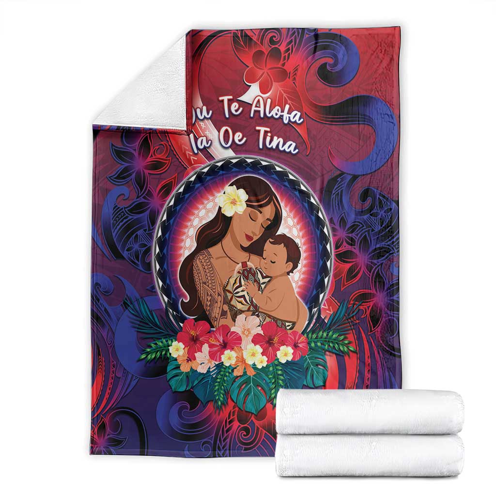 Samoa Mother's Day Blanket I Love You Mom